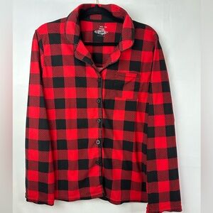 Pajamarama Red Flannel Pajama top